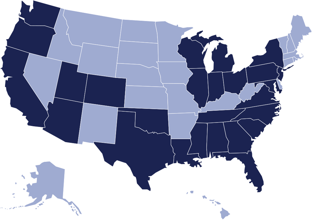 Map of the United States